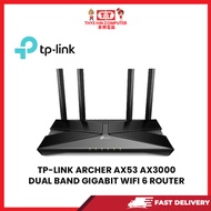 TP-LINK ARCHER AX53 AX3000  DUAL BAND  GIGABIT WIFI 6 ROUTER