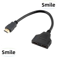 SMILE HDMI Splitter 1 Input 2 Output 1080P 1 To 2 Way Adapter Wire