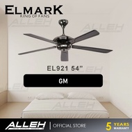 Elmark ceiling fan (NEW) 🔥 EL921 54” Inch kipas siling elmark 5 blade Remote Control Stylish elmark 