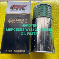 MERCEDES-BENZ W123 [D], 240 [DIESEL] OIL FILTER [O-KO1.2] (1PCS) READY STOCK