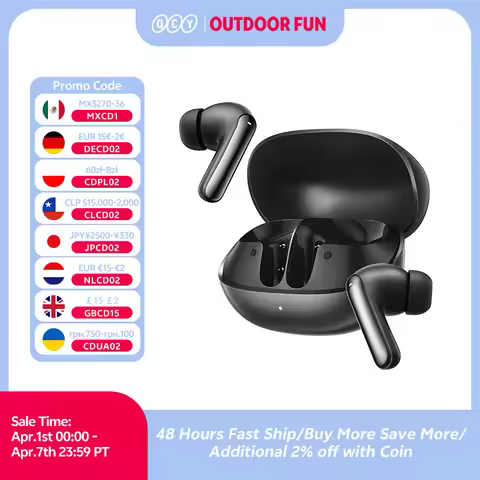 QCY Melobuds N20 BH25HT20A Wireless Bluetooth 6.0 Earphone -50dB Adaptive ANC 13mm Drivers Headsets 