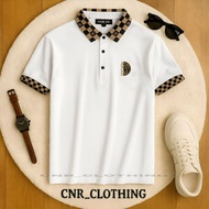 ADULT MEN'S COLLAR T-SHIRT T-SHIRT/ MEN'S SHORT-SLEEVED COLLAR COMBINATION MOTIF V3RS4C3