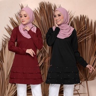 [READY STOCK] Blouse muslimah labuh blouse Nursing friendly blouse plus sizee terkini