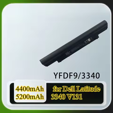 5200mAh Laptop Battery for Dell Latitude 3340 V131 Gen2 3350 - Replacement for 5MTD8 YFDF9 Models Du