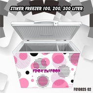 Sticker Freezer Cover Protector Anti-Scratch Geometric Abstract 100 200 300 Liter F 010825 02