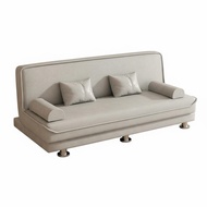 Space-Saving Foldable Sofa Bed High-Resilience Sponge Cushion Textile Futon Couch Easy Assembly Conv