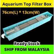 Aquarium Filter Box Set Top Filter Long Box Fish Tank Top Extra Long Shape Water Filteration System Box 鱼缸上部过滤盒
