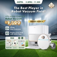 【NEW LAUNCH】MOVA V50 Ultra/V70 Ultra Complete Robot Vacuum Cleaner | 42,000Pa | 17cm Mop Extension |