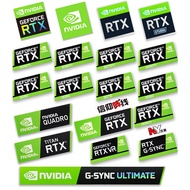 [Ready Stock] Original RTX 3090TI 3080TI 3070 3060 Desktop Phone Sticker Laptop Computer Graphics Ca