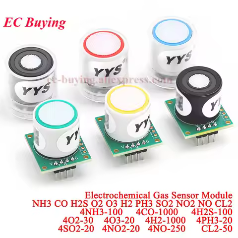 NH3 CO H2S O2 O3 H2 PH3 SO2 NO2 NO CL2 Electrochemical Gas Sensor Module Ammonia Carbon Monoxide Oxy