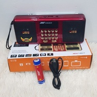Original JOC FM Radio Bluetooth Dual Speaker Rechargeable 18650 Battery Make Reliable Long Play Port