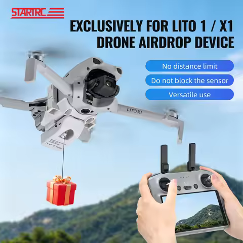 For DJI Lito X1/1 Photosensitive Airdropper Drone Dispenser Air Dropper for DJI Lito X1/1 Drone Acce
