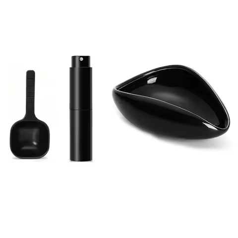 Coffee Bean Dosing Cup and Spoon Set Ceramic Dosing Vessel Measuring Tray Kit Coffee Tools Espresso 