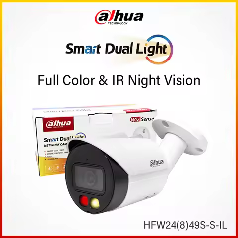 Dahua Smart IR Full Color Bullet Camera 4MP 8MP SMD Security Protection Home IPC Support Mic SD Card