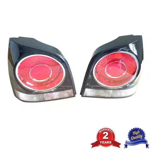 For VW POLO 9N 9N3 GTI Hatchback 2005-2010 Rear Left and Right Tail Lights Housing Without Bulbs