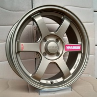 [1 SET]TE37 SONIC 15” 16” 17” 4H100 4H114.3 5H114.3 ET38/ET40 GLOSSY BLACK, DARK BRONZE, MATTE BLACK