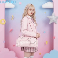 LAMIABO Idol Fans Handbag, with Removable Insert Multi Pocket Clear Ita Bag, Spacious Interior Metal