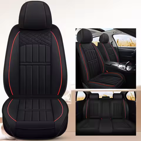1/5PCS Flax Car Seat Covers For Nissan X Trail T32 Kicks Navara D40 Versa Haval Jolion H6 Auto Inter