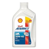 SHELL ADVANCE AX3 20W40 4T 1L (100% Ori Shell Product) minyak oil