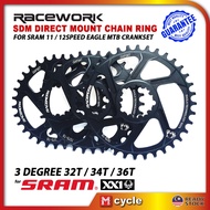 Racework SDM Sram Direct Mount Chainring Eagle 11 speed 12 speed MTB Moutain Single Narrow Wide Chai