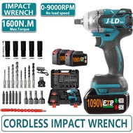 JLD Brushless Impact Tool high torsi Brushless impact Baterai 1090V 2 Baterai  pembuka baut mobil in