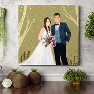 【 客製化無框畫】似顏繪插畫