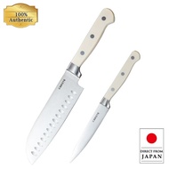 CAROTE Santoku Knife 165mm and Petty Knife 135mm Set, Stainless Steel, Dishwasher Safe, Sharp Edge, 