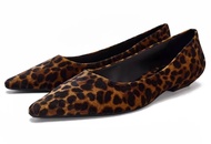 Genuine Spain ZARAˉ 2024 Autumn New European And American Style Mary Jane Shoes Womens Pointed Leopa