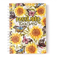 Sunflower Garden Password Tracker, A6 Notebook, Password Organizer