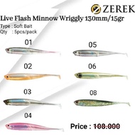UMPAN CASTING LURE ZEREK LIVE FLASH MINNOW WRIGHLY 70MM 90MM 110MM 130MM - Zumarts Ofc
