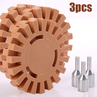 4" 100mm Rubber Eraser Wheel Pad Rubber Disk Decal Eraser Wheel Car Sticker Remover Paint Cleaner Ca