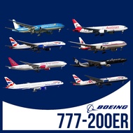 Boeing 777 Commercial Airplane Paper Model - B777-200ER Variations of Many Airliness
