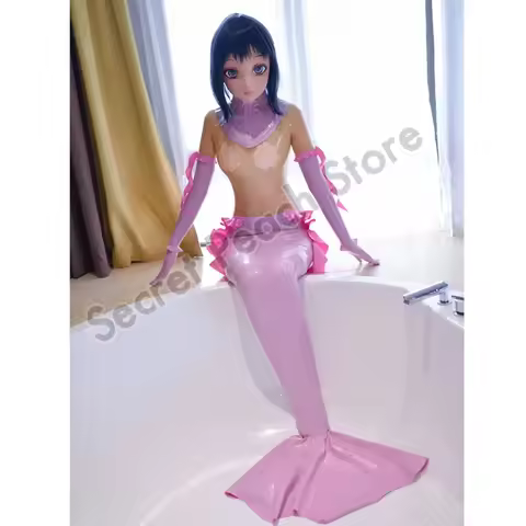Latex Cosplay Bodysuit Fetishi Mermaid Kigurumi Catsuit Customized and colors