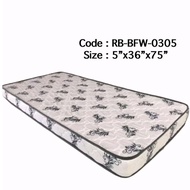 Single rebond mattress 5 inches thickness (colour varies)