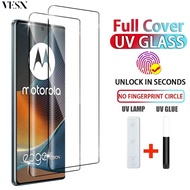 UV Liquid Glue Full Tempered Glass Screen Protector For Motorola Moto X50 G85 Edge 50 Fusion Pro Ult