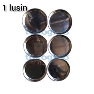 Tatakan Gelas / Piring Acar / Saos STAINLESS Kecil 1 lusin