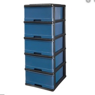 Century 5 Tier Plastic Drawer / Cabinet / Storage Cabinet Multi Color