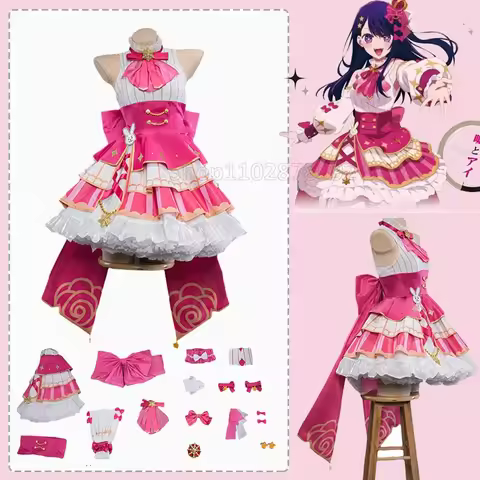 ABC123Hoshino Hoshino Rubii Buby Ai Coplay Costume Wig Anime Oshi no Ko Idol Stage Halloween Cosplay