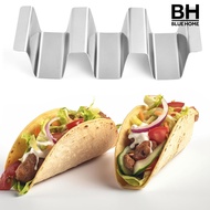 【BH】Stainless Steel Taco Holder Double-Sided Tortilla Tray Burrito Holder Taco Display Stand for San