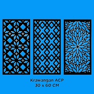 Minimalist Black ACP Foam Board Ornament 30x60cm 3mm Thick