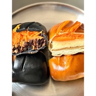 Supermarket Same Style Basque Alkaline Water Bread Sandwich Baked Cheese Coffee Flavor Bagel Nutriti