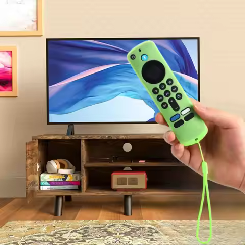 Silicone Protective Case with Lanyard Shockproof Soft Shell Protector for Amazon 2025 Fire TV Stick 