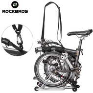 ROCKBROS Brompton Shoulder Strap Child Bicycle Folding Bikes Frame Carry Handle With Hardware Bikes Kick Scooter Carrying Strap