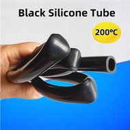 Black Silicone Rubber Pipe High Temperature Resistant Rubber Pipe ID16~60mm Anti-aging Industrial In