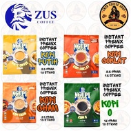 ZUS NGUPI INSTANT PREMIX COFFEE / KOPI PUTIH / KOPI COKLAT / KOPI CHAM / KOPI O / PEK ZUS NGUPI / KO