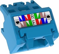 Panduit CJUDCAPBU-X Mini-Com UTP TX-6A Modular Jack 45 Degree Top and Bottom Caps, Pack of 10