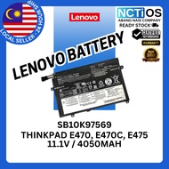 LAPTOP REPLACEMENT BATTERY FOR LENOVO E470 E470C E475 01AV413 01AV412 SB10K97570