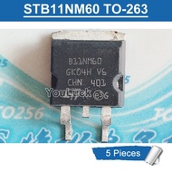 5pcs B11NM60 P11NM60 STB11NM60 STB11NM60FD TO-263 11A/600V N-Channel MOSFET Transistor New Original