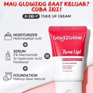 GLAD2GLOW [Ed 2029] TONE UP CREAM 2% NIACINAMIDE 30ml G2G Skin Brightening CreamDAY with Light Textu