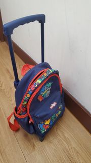 Smiggle 小童拉桿喼仔書包 恐龍圖案